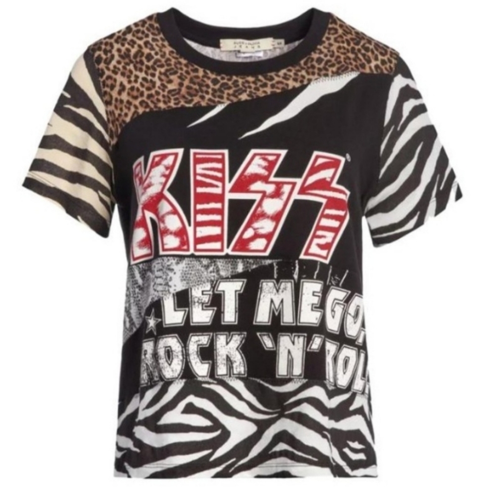 Alice + Olivia Kiss Vintage Tee